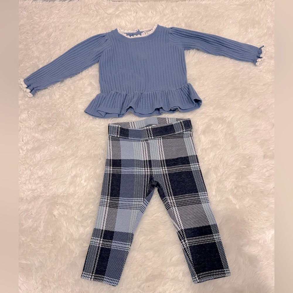 Janie and Jack - top and pants set - size 6-12 months